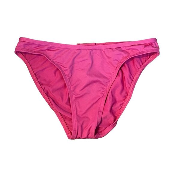 Everlast Classic Full Coverage Bikini Bottom Hot Pink Nylon Mid-Rise M - Picture 1 of 6